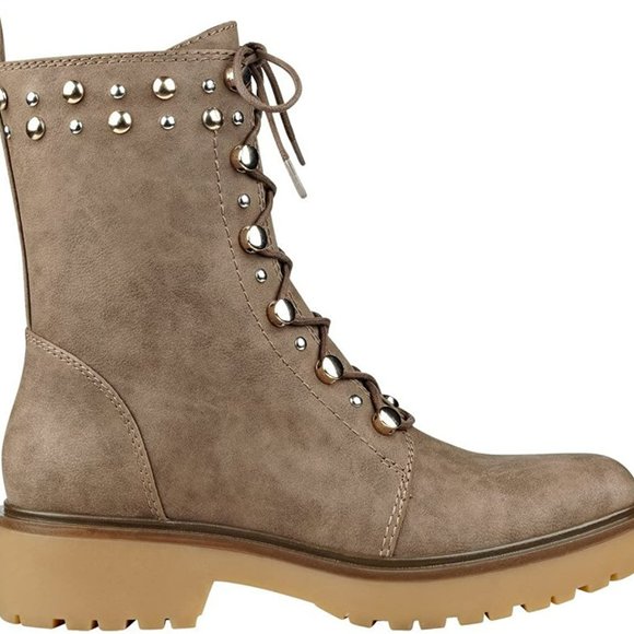 Guess Studded Combat Boots Shoes Sz 7.5 - Picture 1 of 9